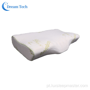 Travesseiro de espuma de memória de sono de fibra de tecido de bambu